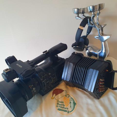 Image showing video camera and concertina